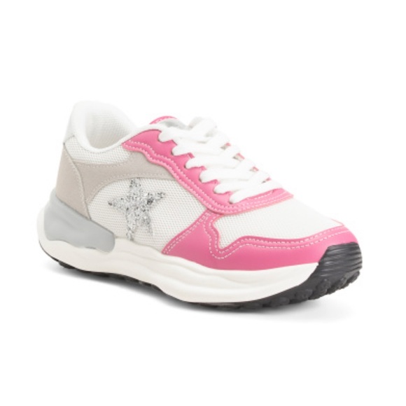 Vintage Havana Run Suede Fashion Sneakers Fuchsia, White & Silver Women’s 7.5 - Picture 2 of 12